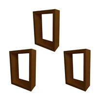 شلف دیواری مدل مستطیل کد 128 مجموعه 3 عددی