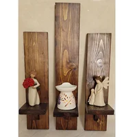 شلف دیواری چوبی دکوری با امکان سفارشیسازی | ضدآب و دستساز