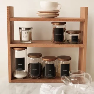 استند جا ادویه چوبی مدل آرکا