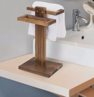 استند چوبی حوله رومیزی