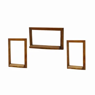 شلف چوبی دیواری مجموعه 3عددی
