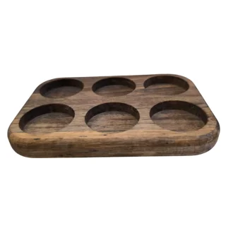 زیرلیوانی چوبی گردو - جای کاپ قهوه